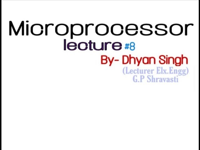 Microprocessor #lecture_8, #DMA_controller_of_8085_MP