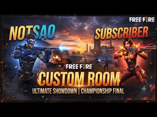 NOTSAO vs Subscriber | Ultimate Showdown Championship Final 🔥 Free Fire Custom Room
