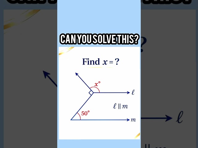 Can you solve this before the time runs out? #YouTubeShorts#Shorts#Reels#TikTokMath#EducationalShort