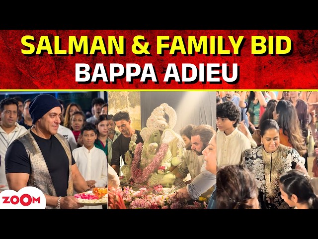 LIVE : Salman Khan & Family Bid an Emotional Farewell to Bappa | Ganpati Visarjan Highlights