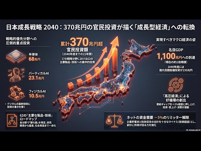日本成長戦略2040：370兆円エンジンの全貌を解読する