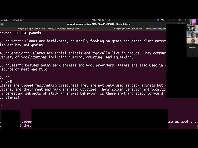 Beyond Bitcoin & FORTHBBF003: FORTH everywhere -- even in AI llama.cpp -- Liang Ng -- 2026-04-25
