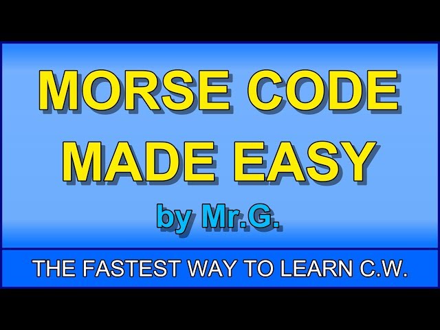 Learn MORSE CODE in ONE HOUR with the G-SYSTEM!