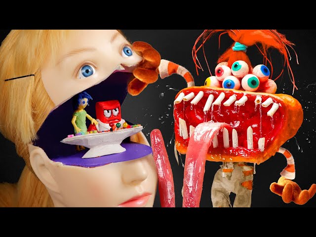 We Made Monster Anxiety from Inside Out 🧠 She’s Ready to Take Over Emotions! 😱👊 Free DIY Craft