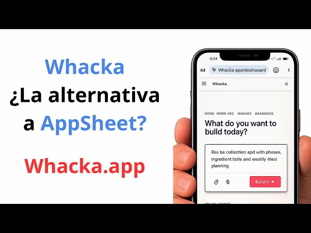 Whacka, a great alternative to AppSheet