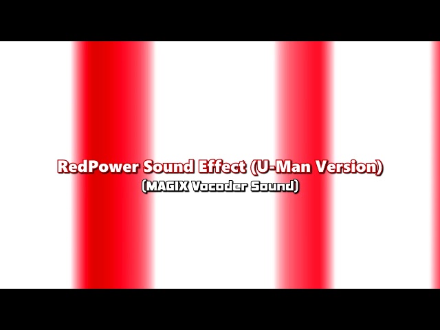 RedPower Sound Effect || (U-Man Version)
