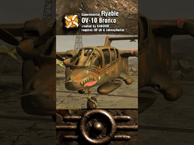 A flyable plane in Fallout New Vegas? #FalloutNewVegas #FalloutNewVegasMods