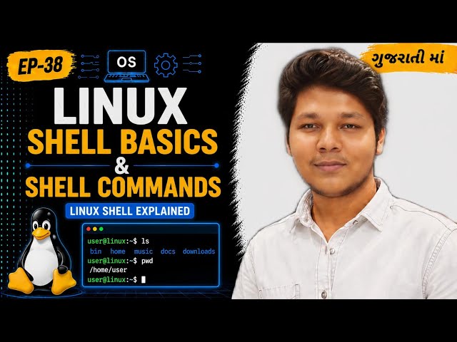 🖥️ Linux Shell Basics & Shell Commands | EP-38 | Operating System in Gujarati | Mentorise