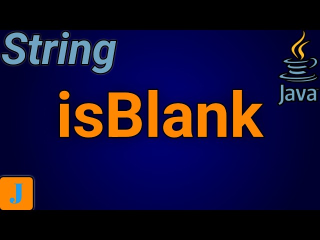 Java String isBlank