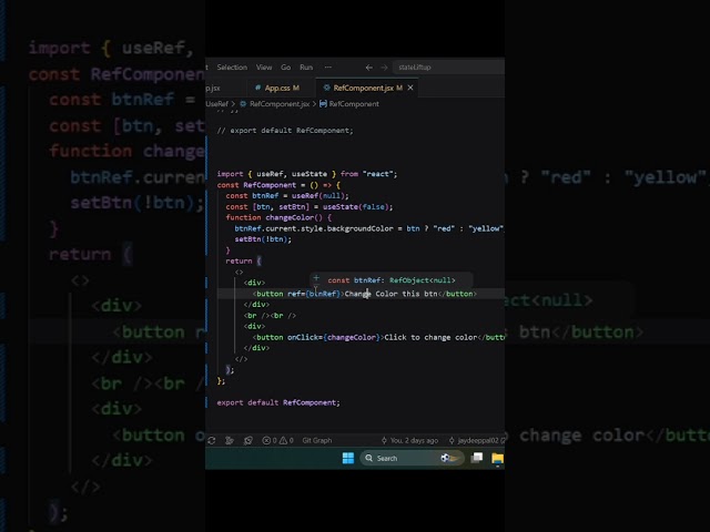 case 2 of useRef hooks in react #shorts #webdevelopment