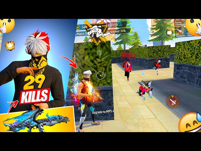 SOLO VS SQUAD | 29 KILLS GAMEPLAY😱AK47 HEADSHOT | GARENA FREEFIRE MAX