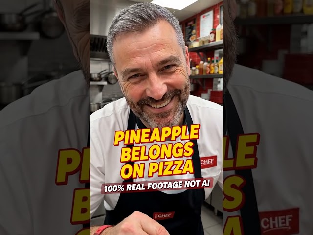 Pineapple BELONGS on pizza 🍍🍕 (100% real footage)