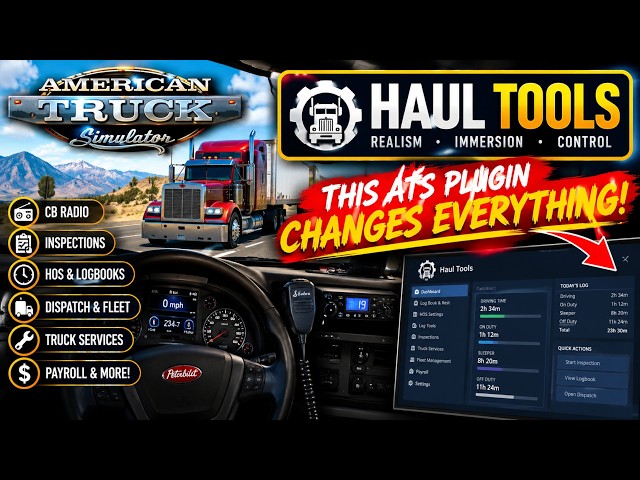 This ATS Plugin Changes EVERYTHING! 😱 | Haul Tools American Truck Simulator