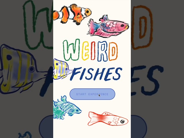 We turned Weird Fishes into a groovy aquarium with Replit. 🐠
