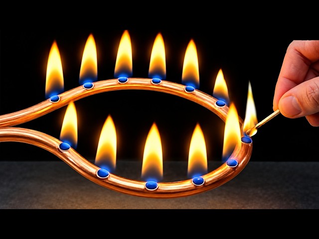 Just one copper pipe and you won’t need to buy gas cylinders anymore! Free energy at home 😱