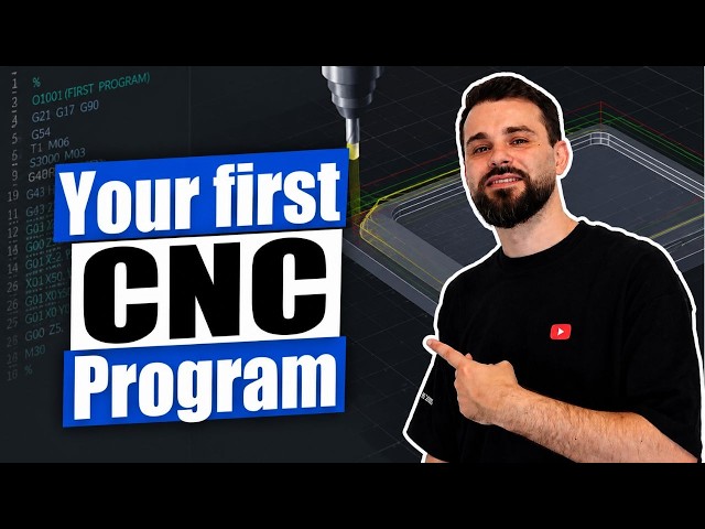 CNC Programming for Beginners | Your First CNC Program in 10 Minutes (Tutorial)