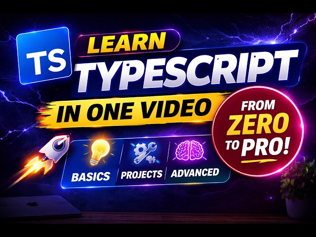 TypeScript In One Video | Complete TypeScript Tutorial for Beginners & Experienced