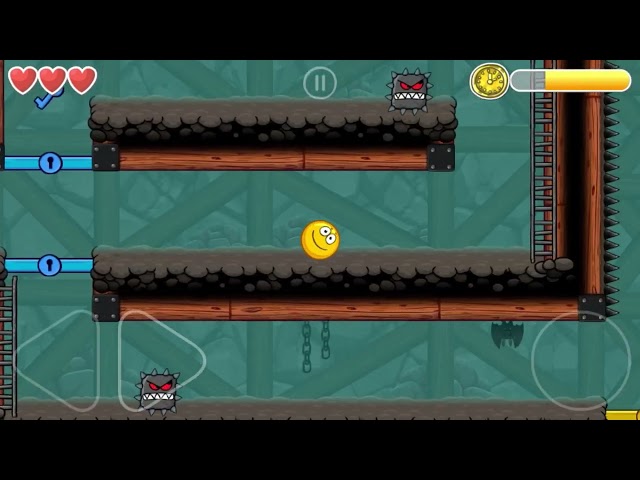 Level 68 - GOLD Clock - Red Ball 4 - Into The Caves - Time Challenge Race Guide Gameplay Pro