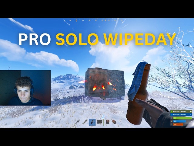 How i Play Solo Wipeday on the Most Difficult Rust Server...