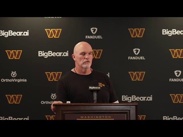 HC Dan Quinn Speaks To The Media Before Practice | Washington Commanders