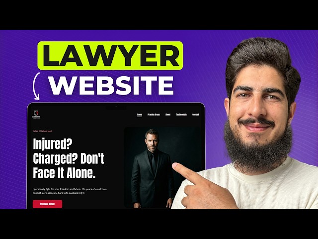 How To Create A Lawyer Website 2026 | Law Firm Website Design Tutorial