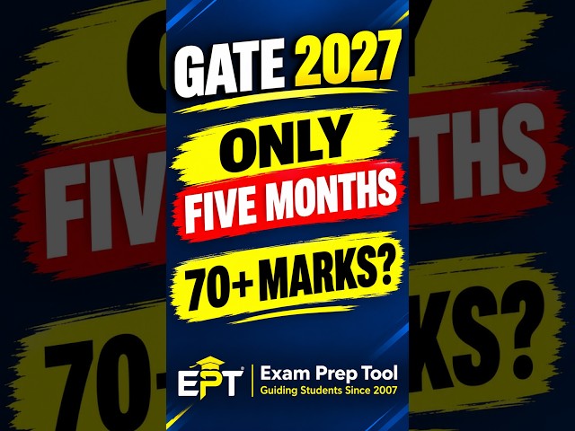 Five months not enough to crack Gate 2027? #gate2027 #gatepreparation #exampreptool