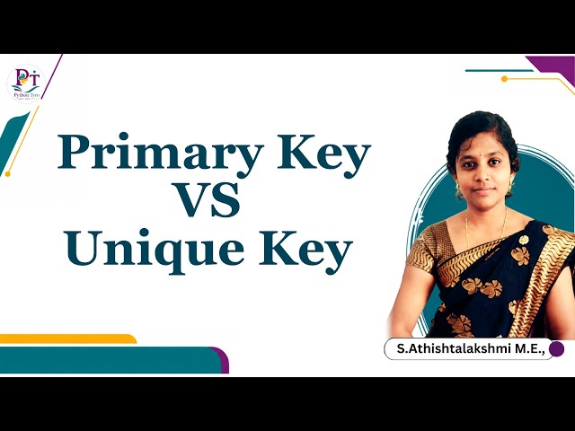 Difference Between Primary Key and Unique Key In DBMS | Primary Key VS Unique Key