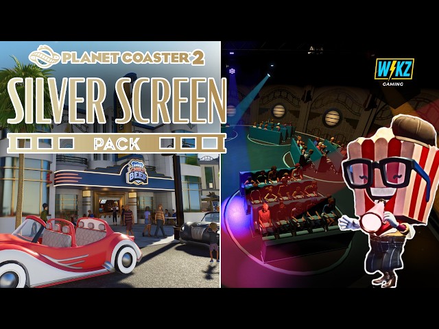 7 Rides + 650 Pieces?! | Planet Coaster 2 Silver Screen Pack | First Look