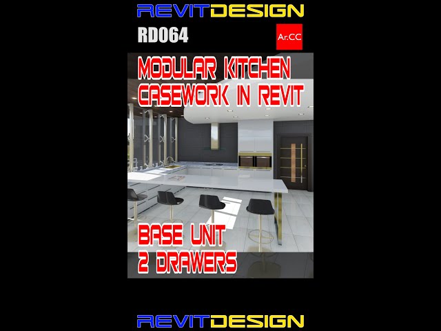 Revit Casework Base Unit 2 Drawers