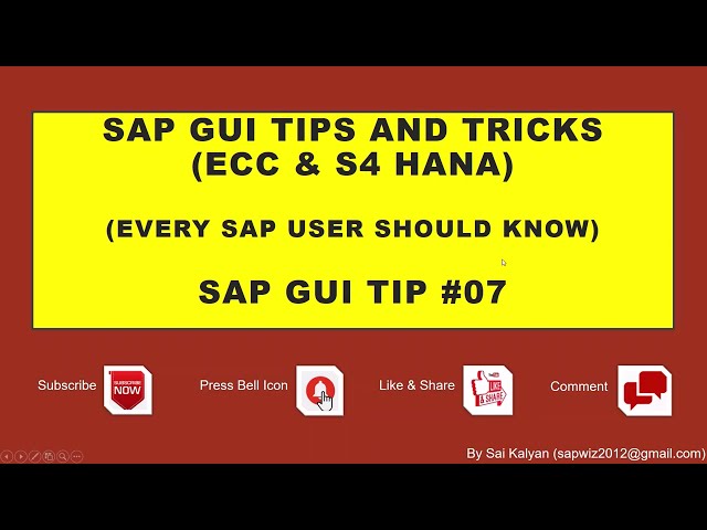 SAP Tips and Tricks: How to Update / Maintain User Profile in SAP?