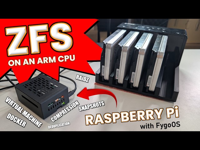 ZFS NAS on an ARM Raspberry Pi - No, REALLY (with FygoOS for ARM CPU NAS)