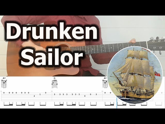 Drunken Sailor - What Shall We Do With The Drunken Sailor | Guitar Tabs Tutorial