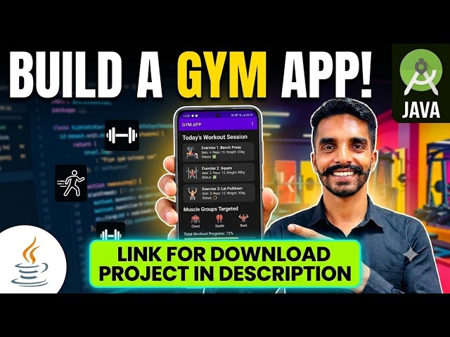 Create Your First Gym App in Android Studio using Java | Beginner Tutorial