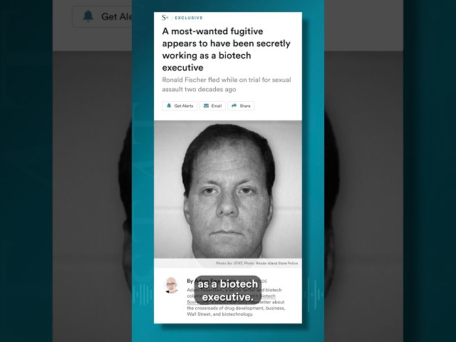 Biotech executive is a most-wanted fugitive?