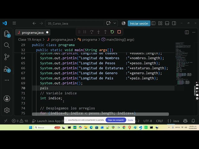 Java Course Class 19 Arrays | Free Programming School