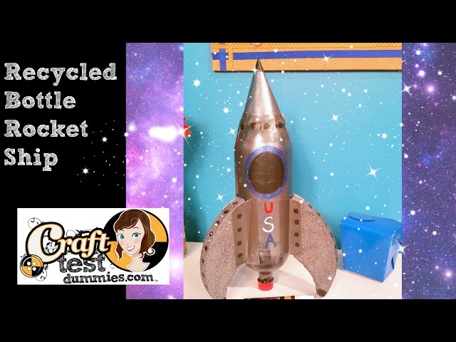 Soda Bottle Rocket ship- Recycle Craft!