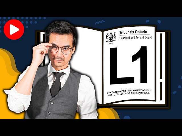How To File An L1 Application In Ontario - After N4 - Going To The Landlord  & Tenant Board