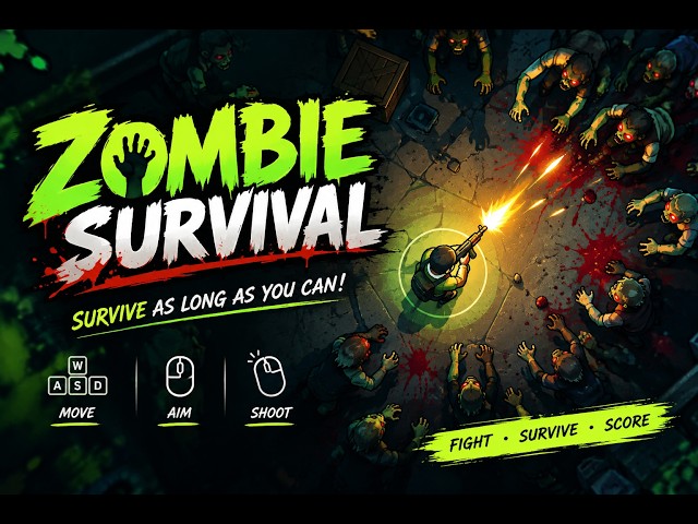 🧟 ZOMBIE SURVIVAL — Fight. Survive. Score. 🔫