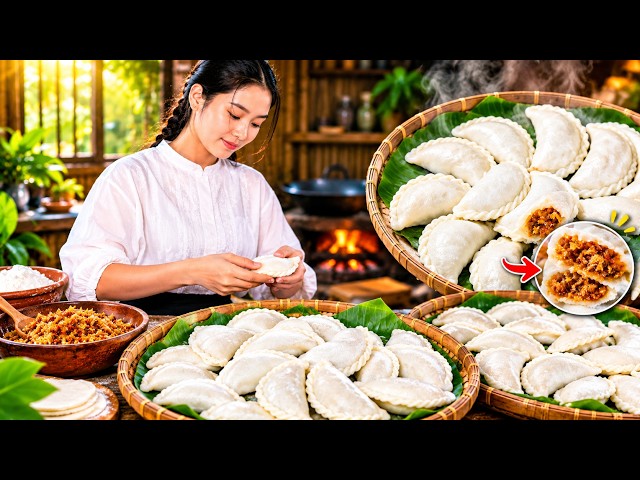 Traditional Chinese Dumplings Making | Delicious Homemade Stuffed Dumplings