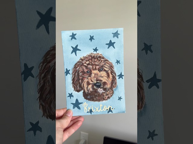 I want to paint your pet 🎨 #painting #gouachepainting #gouache #petlover #petportrait #artist