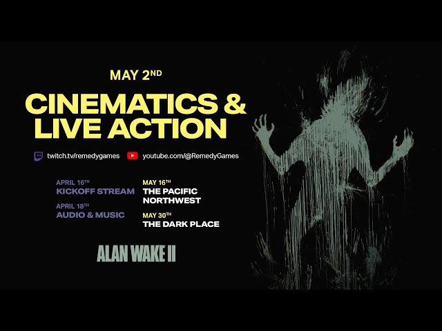Alan Wake 2: Dev Stream Episode 2 - Cinematics & Live Action