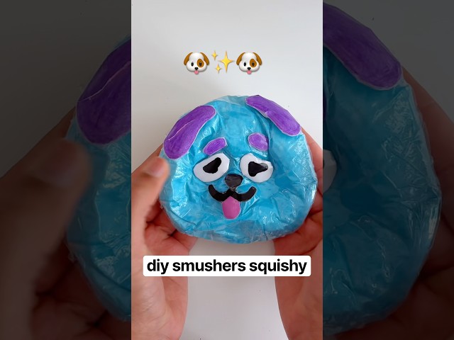DIY Viral Smushers Squishy 🐶 #squishy #easy #craft #craftideas #diy