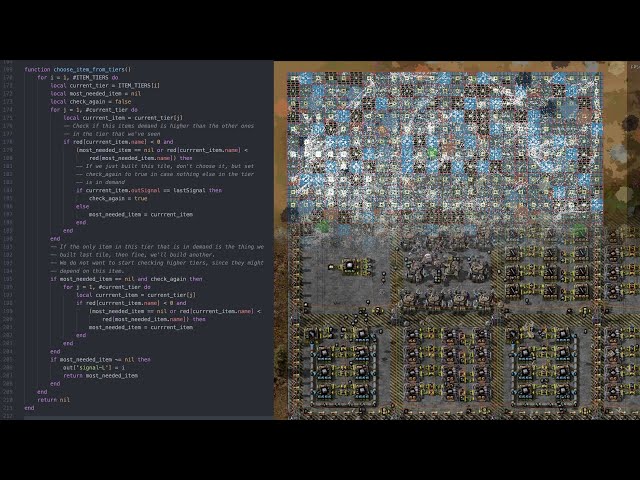 Factorio Automated: A 1000SPM self-expanding factory built with bots and Lua