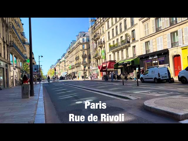 Paris city walks   Rue de Rivoli   Paris,France  4K
