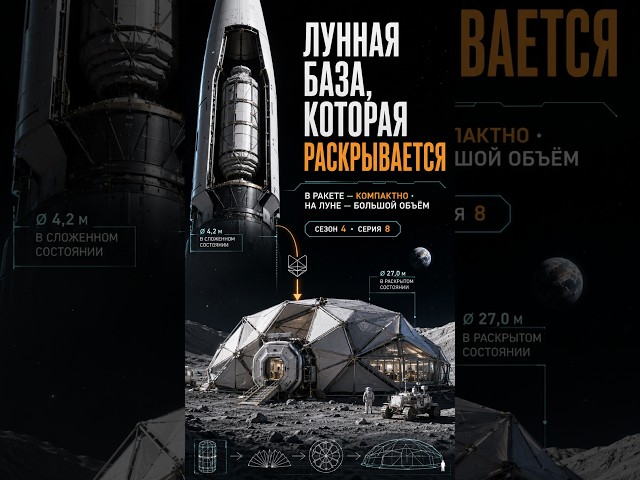 Трансформируемая лунная база: жесткое оригами в космосе | S4E8 #луннаябаза #оригами #архитектура