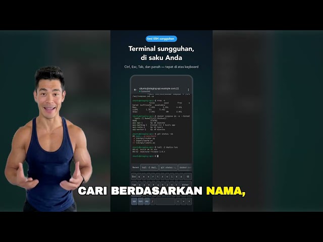 Manajemen Koneksi / Multi-Server | Mobile Terminal - SSH Client