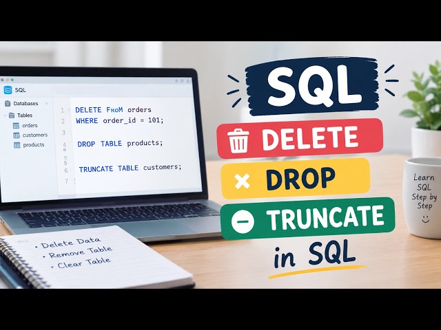 DELETE vs DROP vs TRUNCATE in SQL | What's the Difference?
