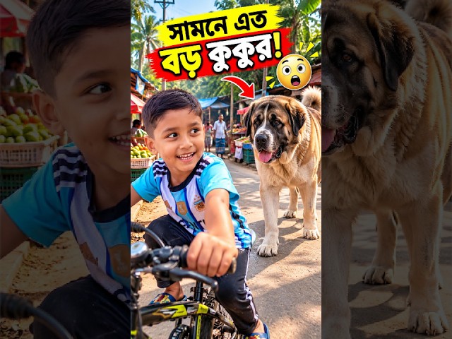 সামনে এত বড় কুকুর! 😲 #shorts