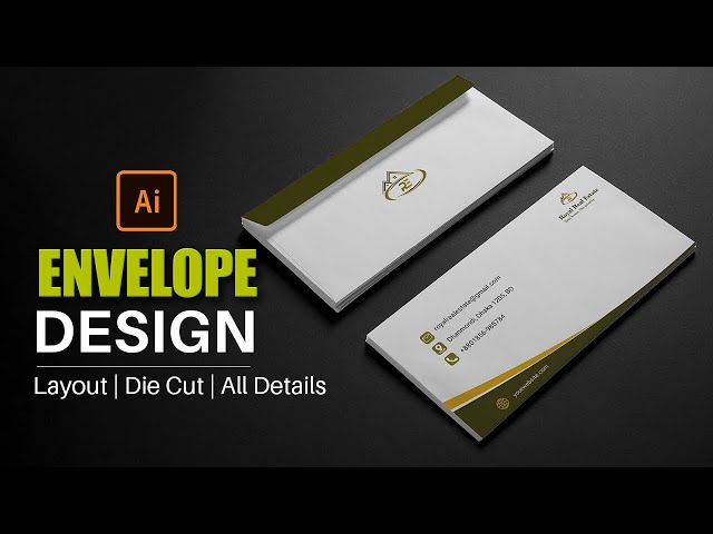 Envelop Design in adobe illustrator  Graphic Design Bangla Tutorial