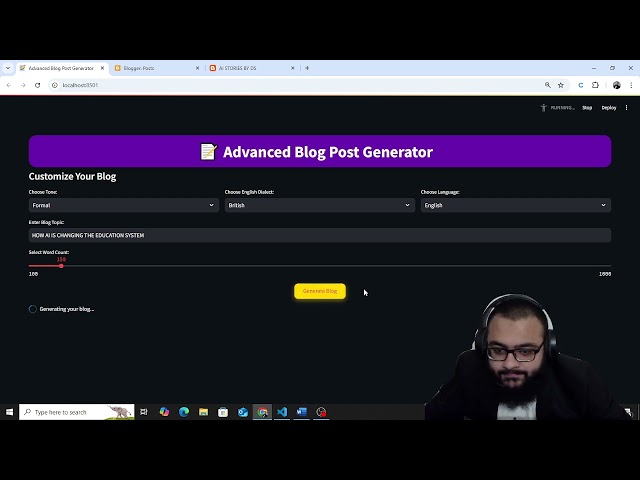 AI-Powered Blog Post Generator | Create Professional Blogs in Seconds | Best Blogging Tool 2024
